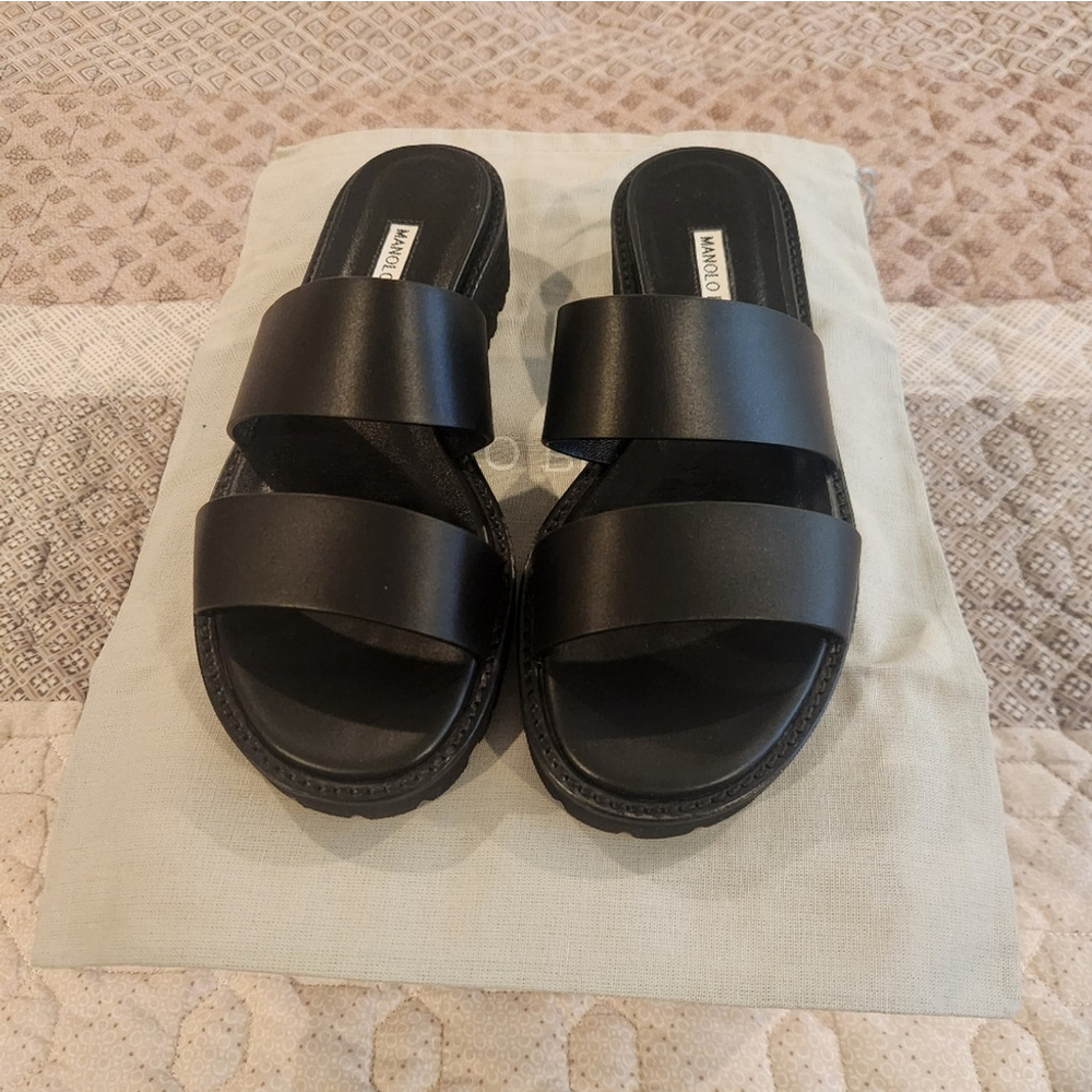 Manolo Blahnik Gadmu Sandals Authentic